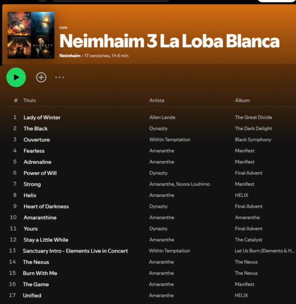 traklist neimhaim 3 la loba blanca